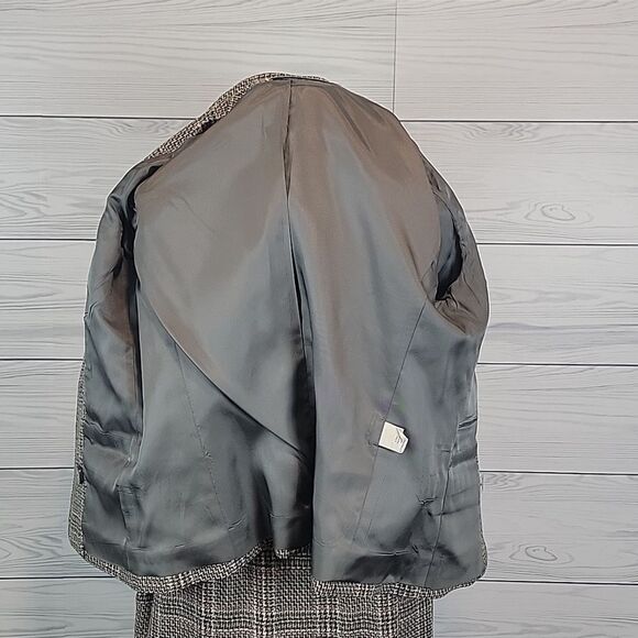 Vintage 80's Evan Picone womens plaid checkered Made in USA suit Size 2 - Picture 13 of 16